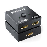 Kinivo 8K HDMI Switch 2 In 1 Out - (Bi-Directional, 8K 60Hz, HDMI Splitter 1 In 2 Out, Ultra HD Switcher Hub, 48Gbps HDMI 2.1 Hub, HDR10+, Dolby Atmos)