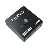Kinivo 8K HDMI Switch 2 In 1 Out - (Bi-Directional, 8K 60Hz, HDMI Splitter 1 In 2 Out, Ultra HD Switcher Hub, 48Gbps HDMI 2.1 Hub, HDR10+, Dolby Atmos)