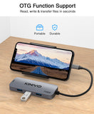 Kinivo 710UC USB C Hub (7 Port USB-C Adapter- 3 USB 3.0-5Gbps Data, 4K HDMI, 100W PD, SD, TF Card Reader)