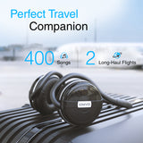 Kinivo BTH240 Bluetooth Headphones (Black, On-Ear, Wireless Music, Hands-Free Calling, Built-in Mic, Foldable, Travel Bag)