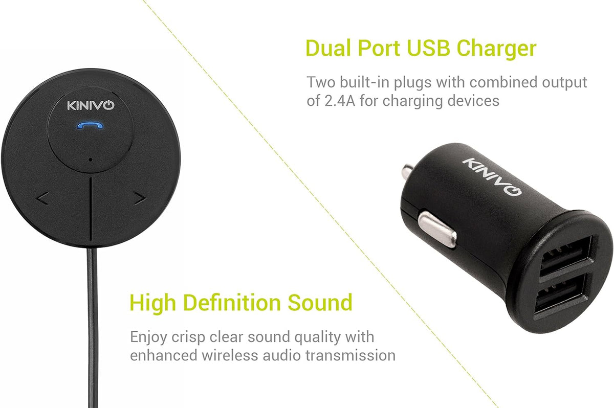 Kinivo BTC480 Bluetooth Hands-Free Car Kit