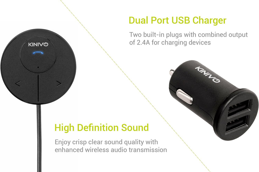 Kinivo BTC480 Bluetooth Hands-Free Car Kit