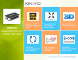 Kinivo HDMI Switch 4K HDR, (5 Port, 4K 30Hz, Auto-Switching, IR Wireless Remote)
