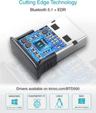 Kinivo BTD500 USB Bluetooth Adapter (BT 5.0) - Wireless Dongle Receiver for Windows 11/10/8.1/8, Raspberry Pi, Ubuntu